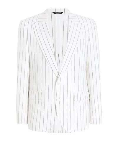 DOLCE & GABBANA DOLCE  GABBANA SINGLE-BREASTED PINSTRIPED JACKET