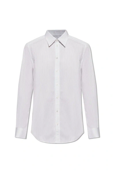 Dolce & Gabbana Pinstriped Shirt In White