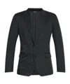 Dolce & Gabbana Pinstriped Single-breasted Blazer In Black