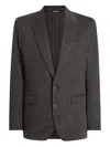 Dolce & Gabbana Pinstriped Single-breasted Blazer In Brown