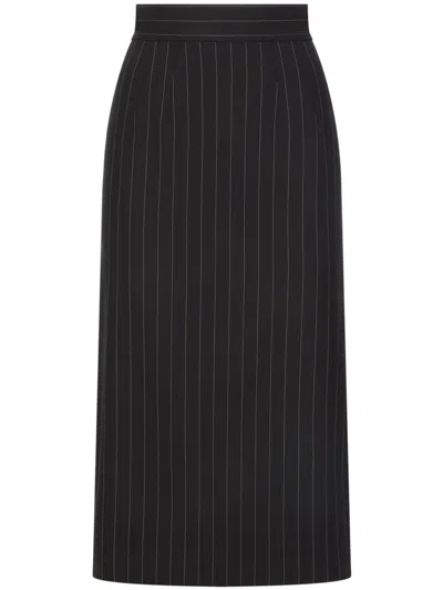DOLCE & GABBANA PINSTRIPED SKIRT
