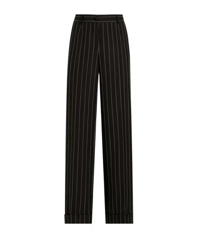 DOLCE & GABBANA DOLCE  GABBANA STRAIGHT LEG PINSTRIPED PANTS