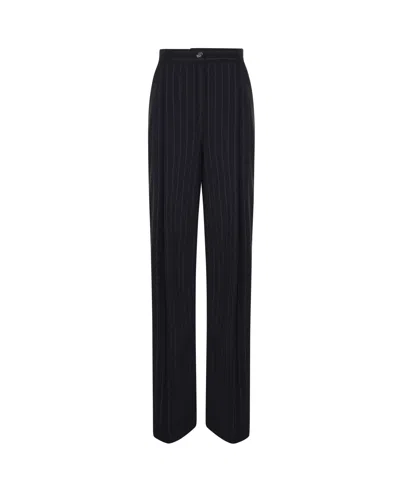DOLCE & GABBANA FLARED PINSTRIPED PANTS