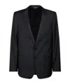 Dolce & Gabbana Pinstriped Virgin-wool Blazer In Black