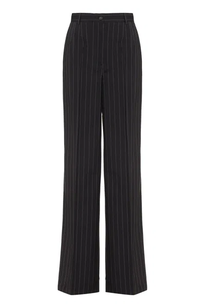 Dolce & Gabbana Pinstriped Wool Trousers