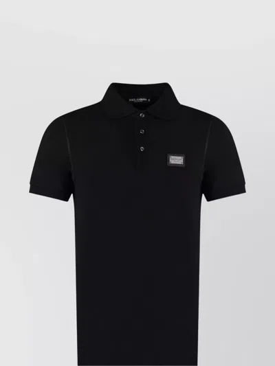 DOLCE & GABBANA PIQUÉ COTTON POLO SHIRT