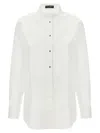 DOLCE & GABBANA DOLCE & GABBANA PIQUÉ FRONT POPLIN SHIRT