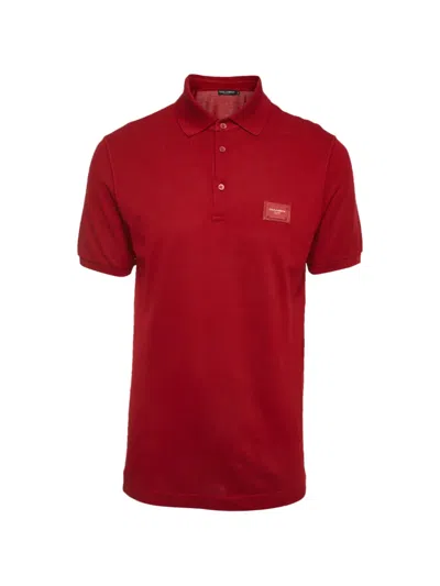 Pre-owned Dolce & Gabbana Pique Polo Shirt In Red