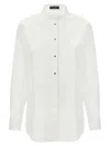 Dolce & Gabbana White Shirt With Classic Collar In Cotton Stretch Woman