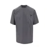 Dolce & Gabbana Piquet T-shirt With Dg Embroidery In Gray