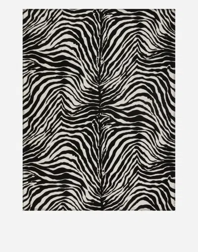 Dolce & Gabbana Wool And Silk Blanket In Multicolor