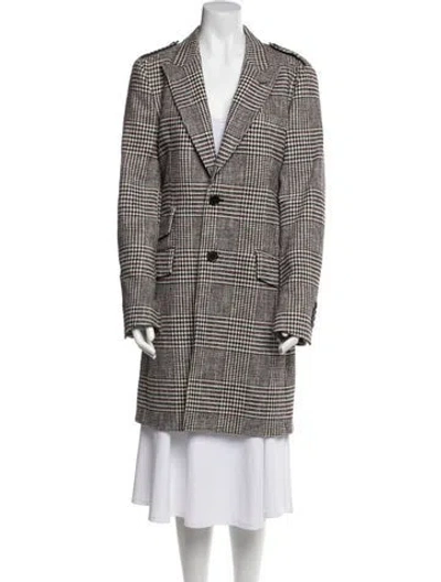 Pre-owned Dolce & Gabbana Plaid Print Coat In Multi