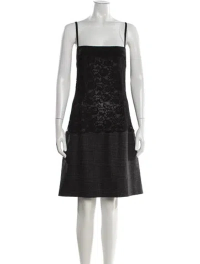 Pre-owned Dolce & Gabbana Plaid Print Mini Dress In Multi