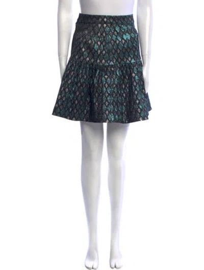 Pre-owned Dolce & Gabbana Plaid Print Mini Skirt