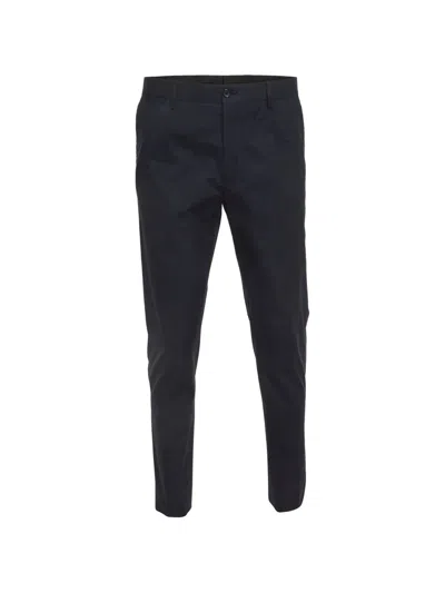 Pre-owned Dolce & Gabbana Plaid-pattern Trousers In Blue