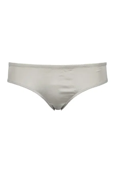 Dolce & Gabbana Plain Color Briefs In Light Gray