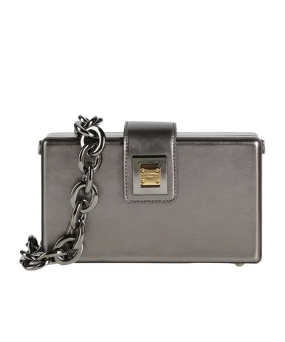 Dolce & Gabbana Plain Colour Across-body Bag In Gray