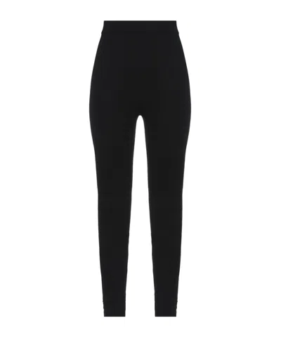 Dolce & Gabbana Plain Colour Leggings In Black
