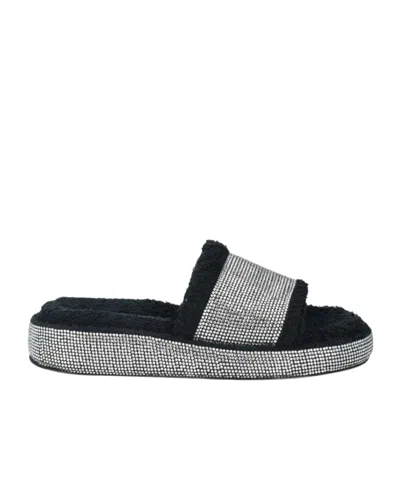Dolce & Gabbana Plain Colour Sandals In Black