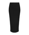 Dolce & Gabbana Plain Jersey Mid-length Skirt In Black