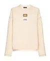Dolce & Gabbana Plain Knitted Tiled Hoodie In Pink