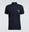 Dolce & Gabbana Cotton Pique Polo Shirt In Blue