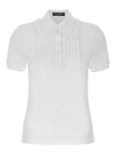 Dolce & Gabbana Plastron T-shirt In White