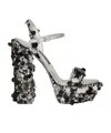 Dolce & Gabbana Sequined Platform Sandals In Black
