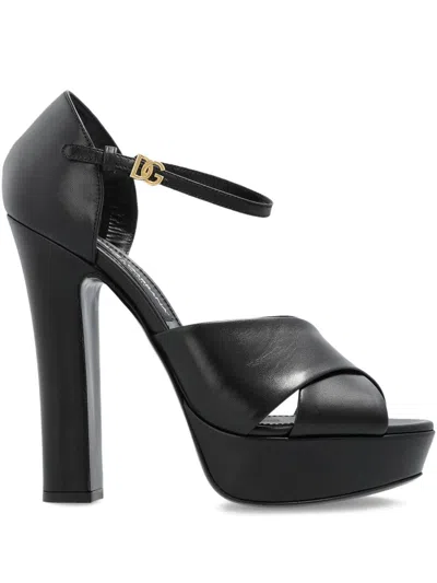Dolce & Gabbana Platform Sandals In Black