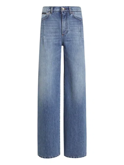 DOLCE & GABBANA PLEAT-DETAIL JEANS