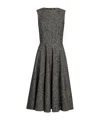 Dolce & Gabbana Sleeveless Dress With Chevron Print In Gray