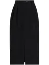 Dolce & Gabbana Pleat-detail Midi Skirt In Black