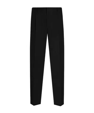 DOLCE & GABBANA DOLCE  GABBANA LOGO TAG PLEATED TROUSERS