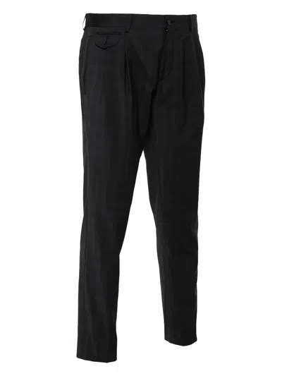Pre-owned Dolce & Gabbana Pleat-detail Trousers In Black