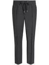 Dolce & Gabbana Wool Jogging Pants In Grey