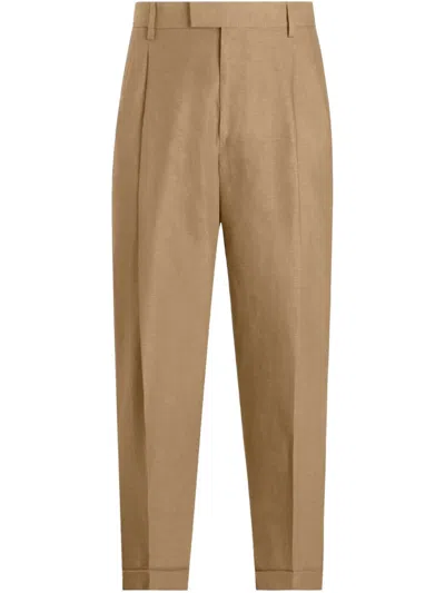 Dolce & Gabbana Pleat-detail Trousers In Neutrals