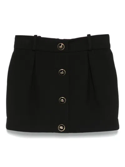 Dolce & Gabbana Kids' Pleat-detailed Mini Skirt In Black