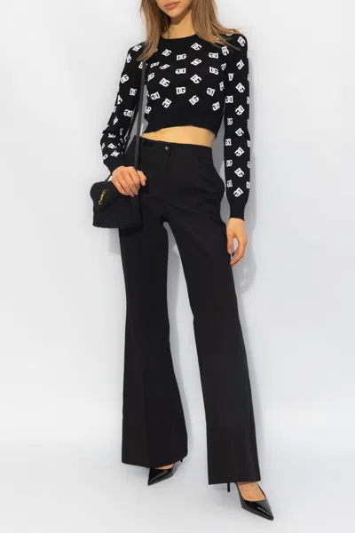 Dolce & Gabbana Pleat-front Trousers In Black