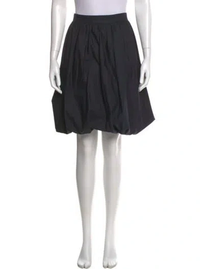 Pre-owned Dolce & Gabbana Pleated Accents Knee-length Skirt In Black