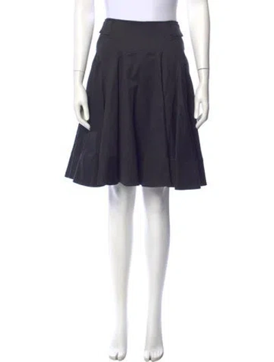Pre-owned Dolce & Gabbana Pleated Accents Knee-length Skirt In Blue