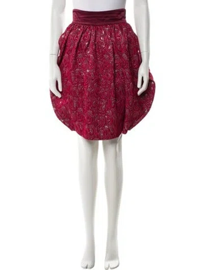 Pre-owned Dolce & Gabbana Pleated Accents Knee-length Skirt In Pink