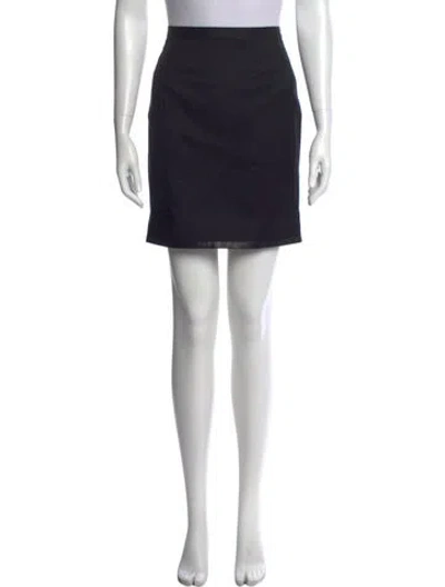 Pre-owned Dolce & Gabbana Pleated Accents Mini Skirt In Black