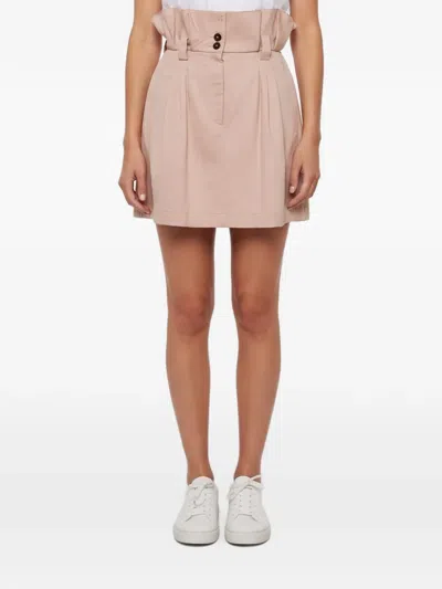 Pre-owned Dolce & Gabbana Pleated A-line Midi Skirt In Neutrals