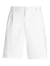 Dolce & Gabbana Gabardine Shorts With Side Pockets In White