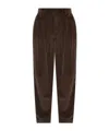 Dolce & Gabbana Pleated Corduroy Regular Trousers In Brown