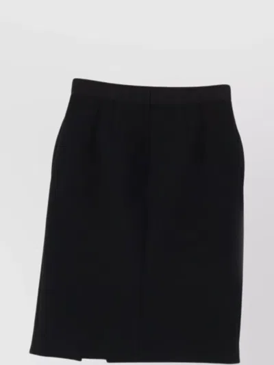 Dolce & Gabbana Pleated Design Skirt For A Chic Look In Black