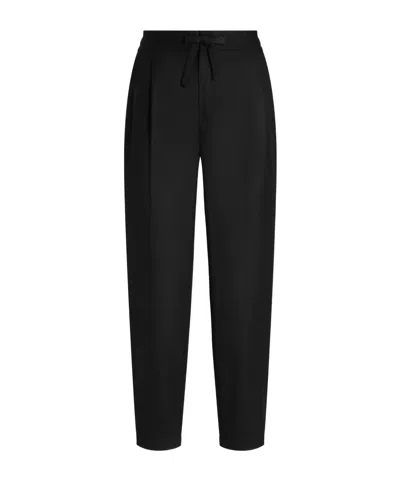 Dolce & Gabbana Pleated Drawstring Trousers In Black