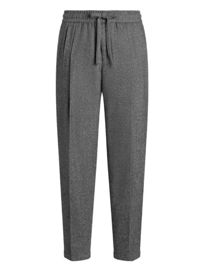 DOLCE & GABBANA PLEATED DRAWSTRING TROUSERS