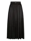 Dolce & Gabbana Pleated Midi Skirt In Black