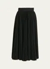 Dolce & Gabbana Bronze Sequined High Waist A-line Maxi Skirt In Black